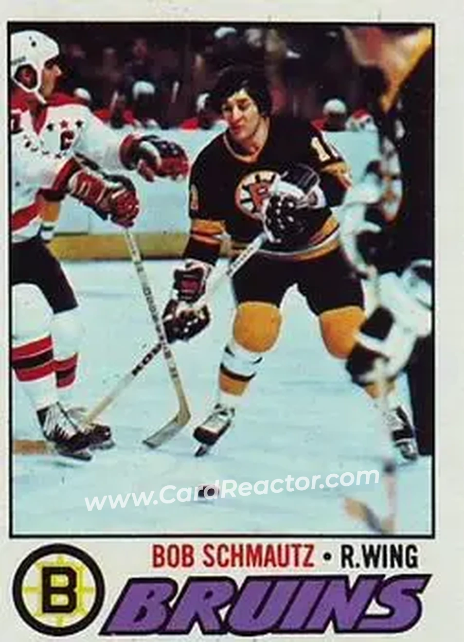1977-78 Topps #59 - Bobby Schmautz - Boston Bruins - Front 1977-78 Topps #59 - Bobby Schmautz - Boston Bruins - Front