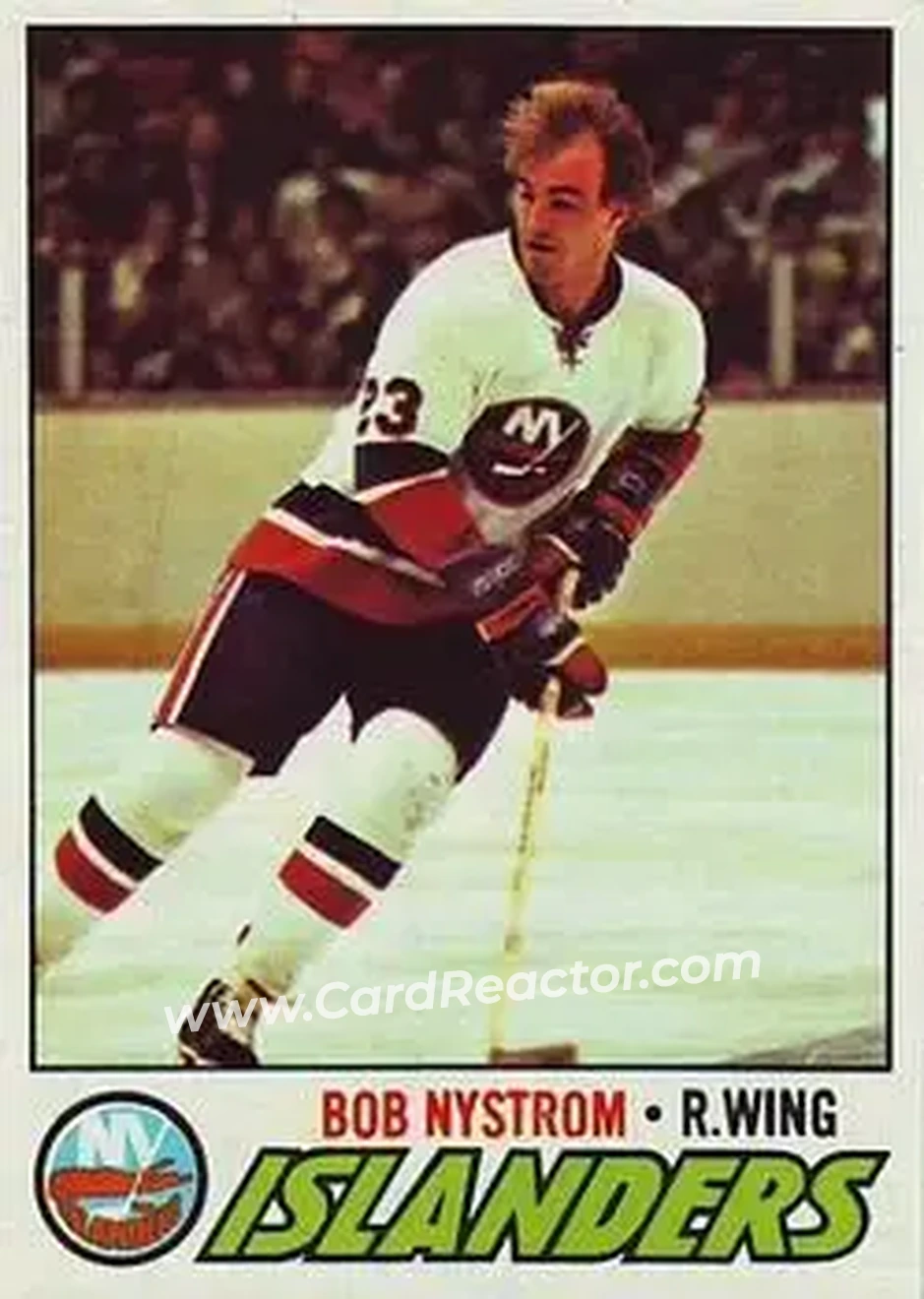 1977-78 Topps #62 - Bob Nystrom - New York Islanders - Front 1977-78 Topps #62 - Bob Nystrom - New York Islanders - Front