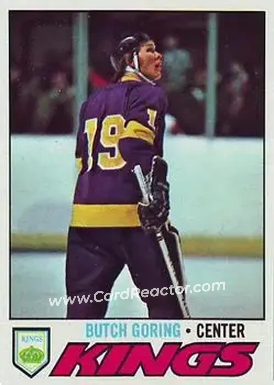 1977-78 Topps #67 - Butch Goring - Los Angeles Kings - Front 1977-78 Topps #67 - Butch Goring - Los Angeles Kings - Front