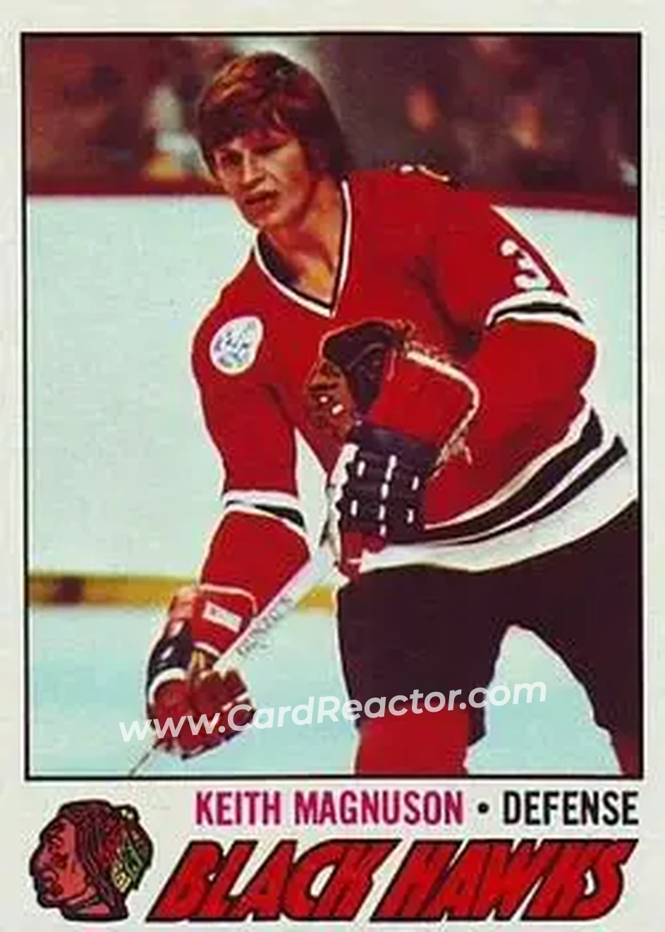 1977-78 Topps #89 - Keith Magnuson - Chicago Blackhawks - Front