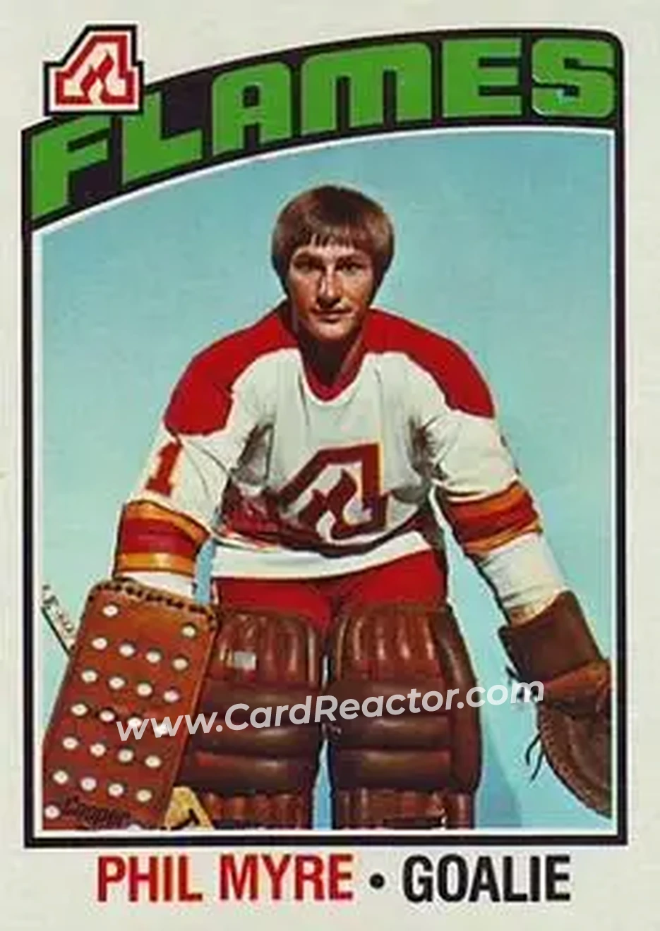 1976-77 Topps #17 - Phil Myre - Atlanta Flames - Front 1976-77 Topps #17 - Phil Myre - Atlanta Flames - Front
