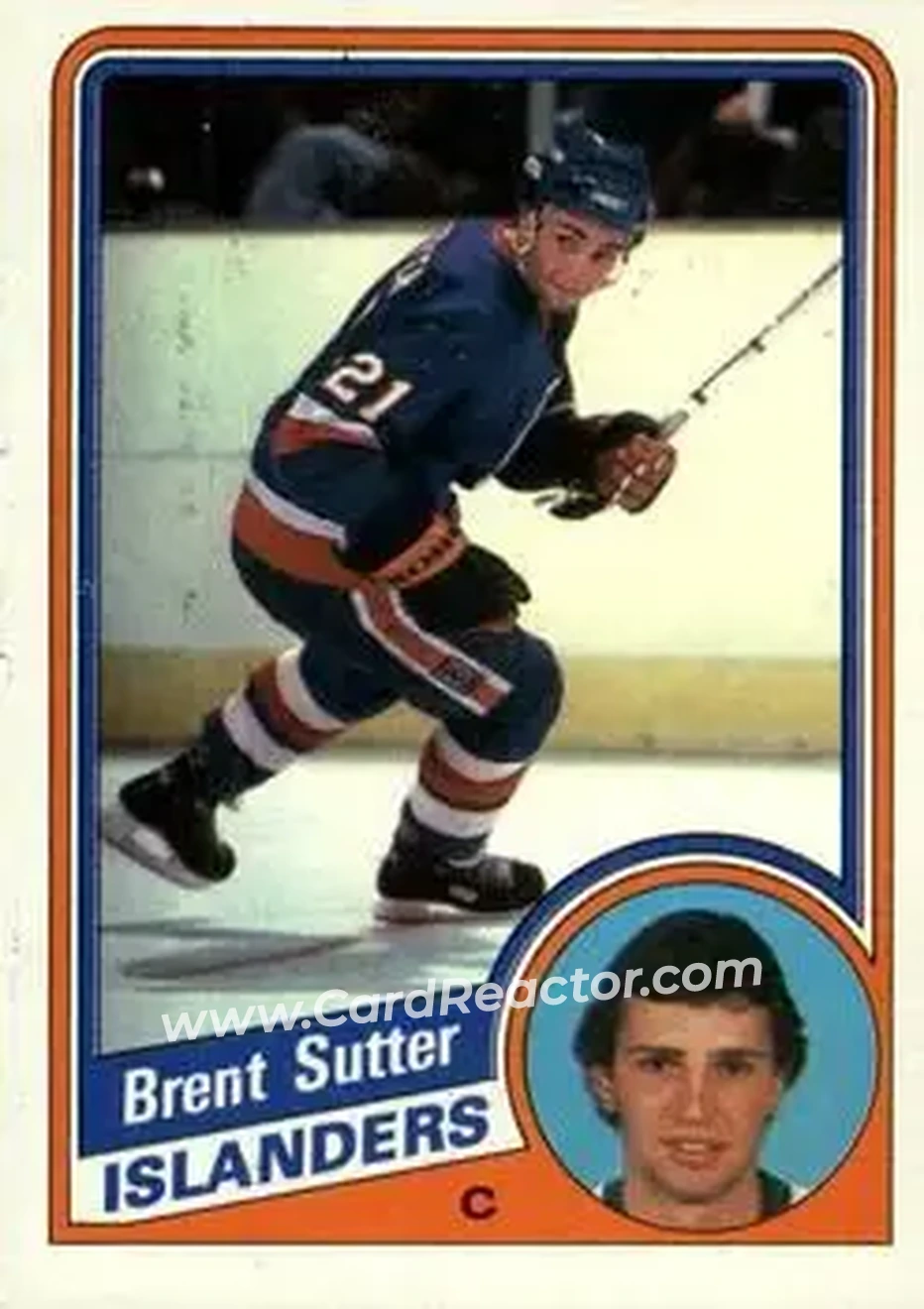 1984-85 Topps #102 - Brent Sutter - New York Islanders - Front