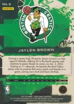 Back of Jaylen Brown