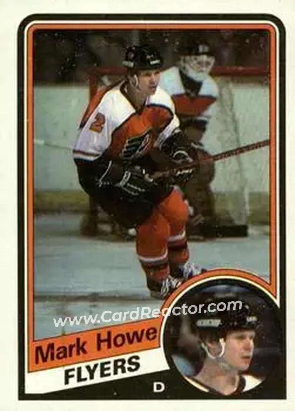 1984-85 Topps #118 - Mark Howe - Philadelphia Flyers - Front