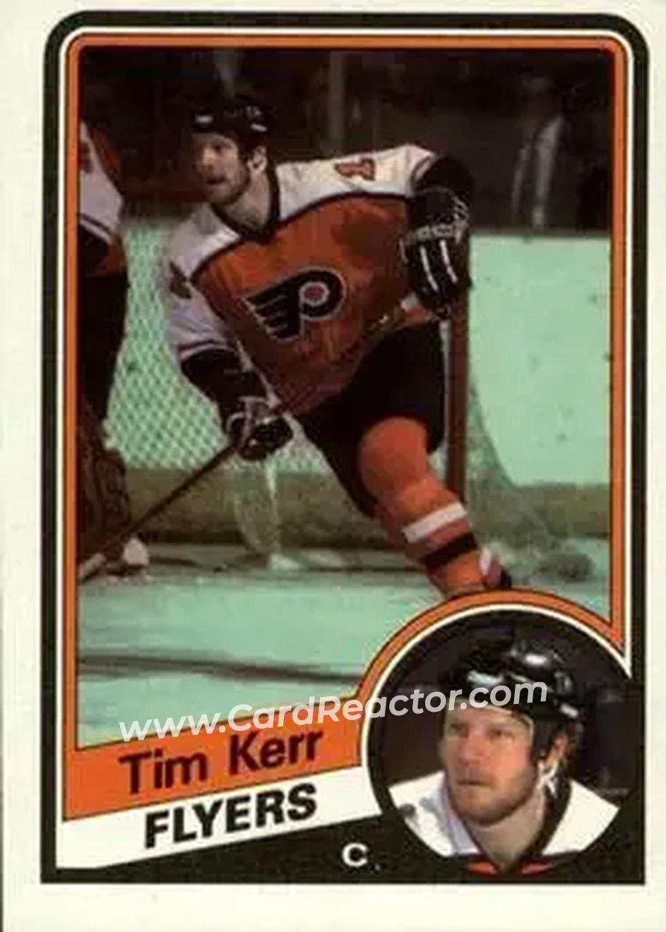 1984-85 Topps #119 - Tim Kerr - Philadelphia Flyers - Front