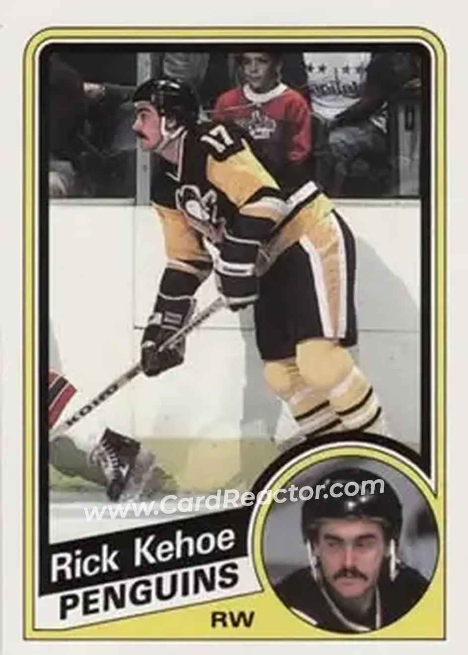 1984-85 Topps #125 - Rick Kehoe - Pittsburgh Penguins - Front 1984-85 Topps #125 - Rick Kehoe - Pittsburgh Penguins - Front