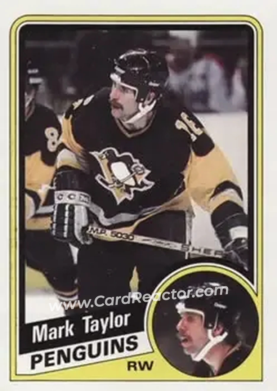 1984-85 Topps #127 - Mark Taylor - Pittsburgh Penguins - Front 1984-85 Topps #127 - Mark Taylor - Pittsburgh Penguins - Front