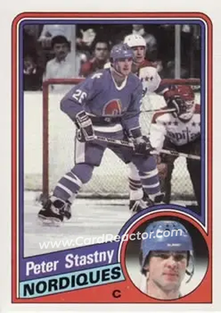 1984-85 Topps #130 - Peter Stastny - Quebec Nordiques - Front