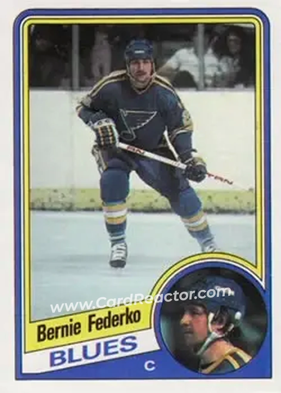 1984-85 Topps #131 - Bernie Federko - St. Louis Blues - Front