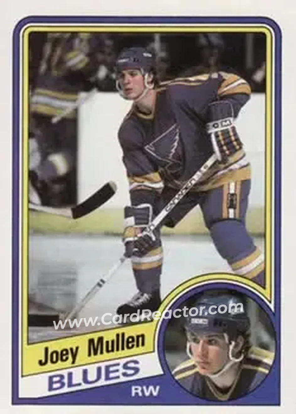 1984-85 Topps #133 - Joey Mullen - St. Louis Blues - Front