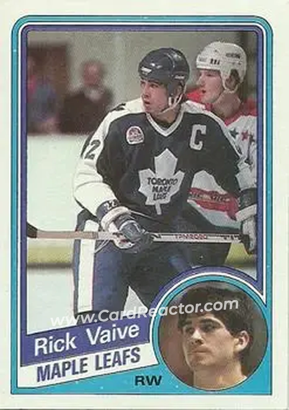 1984-85 Topps #138 - Rick Vaive - Toronto Maple Leafs - Front