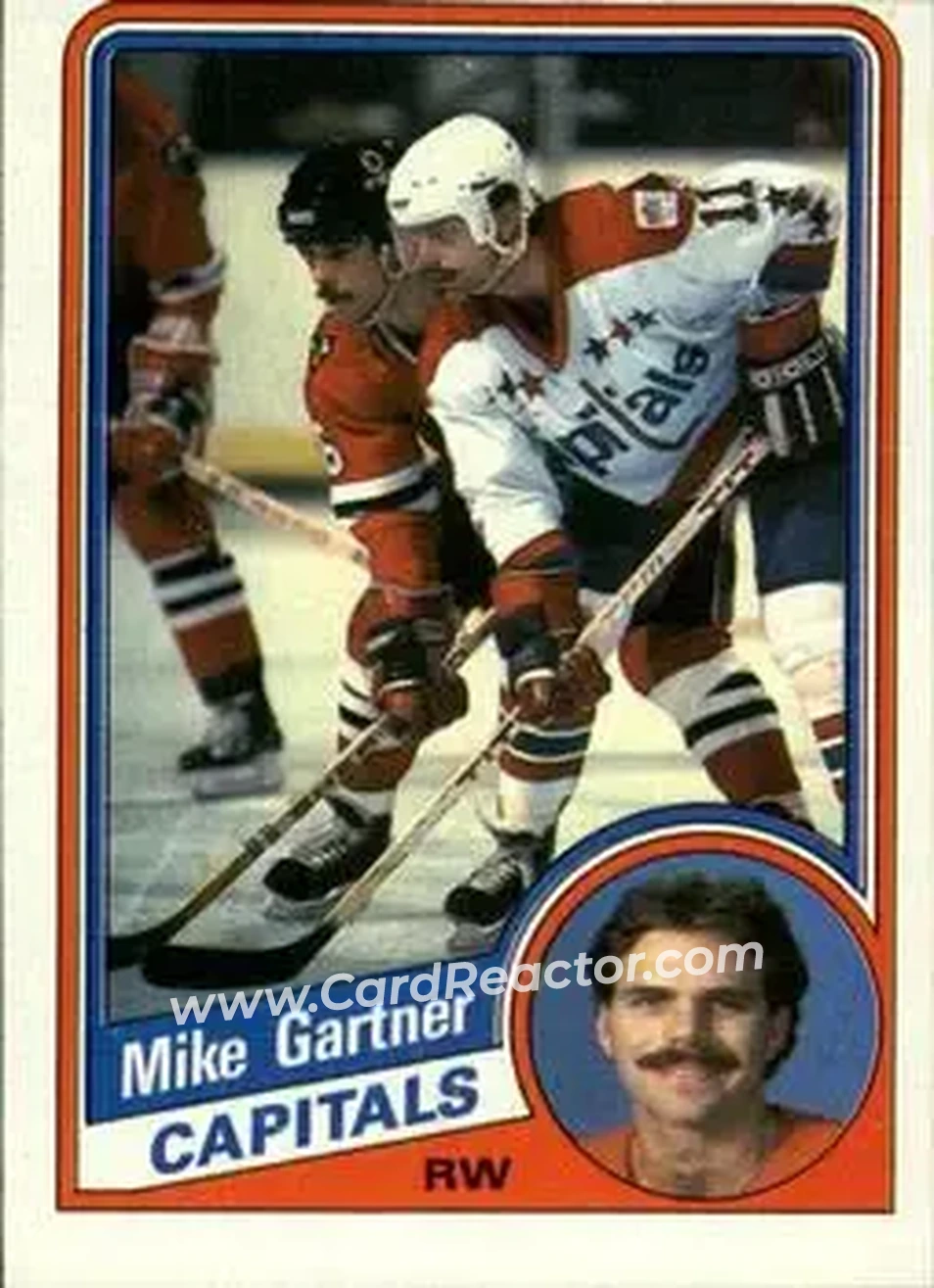 1984-85 Topps #143 - Mike Gartner - Washington Capitals - Front