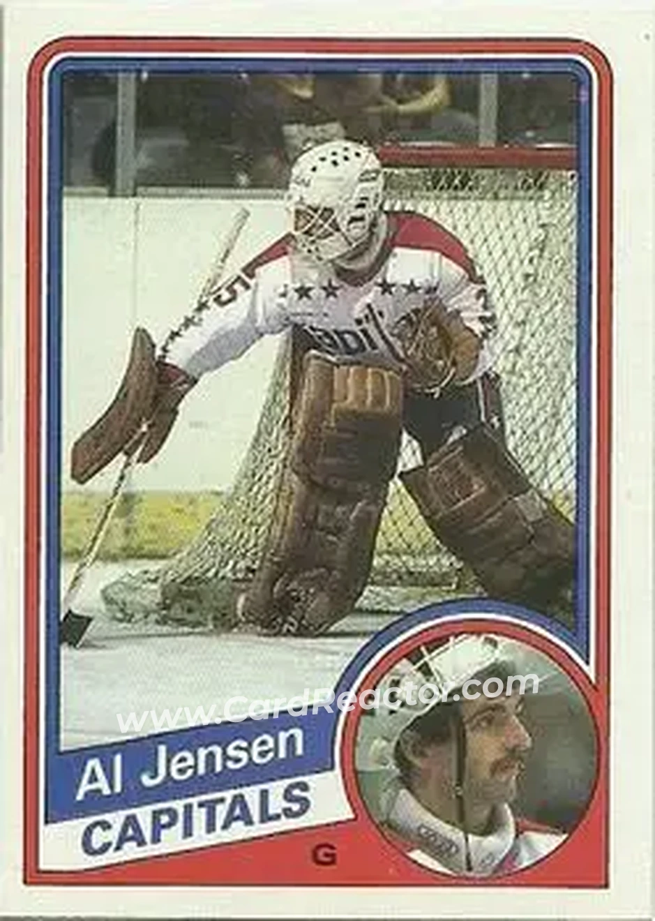 1984-85 Topps #146 - Al Jensen - Washington Capitals