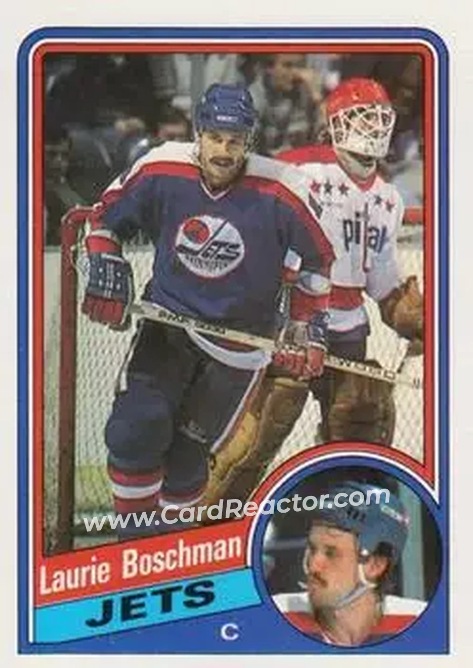 1984-85 Topps #151 - Laurie Boschman - Winnipeg Jets