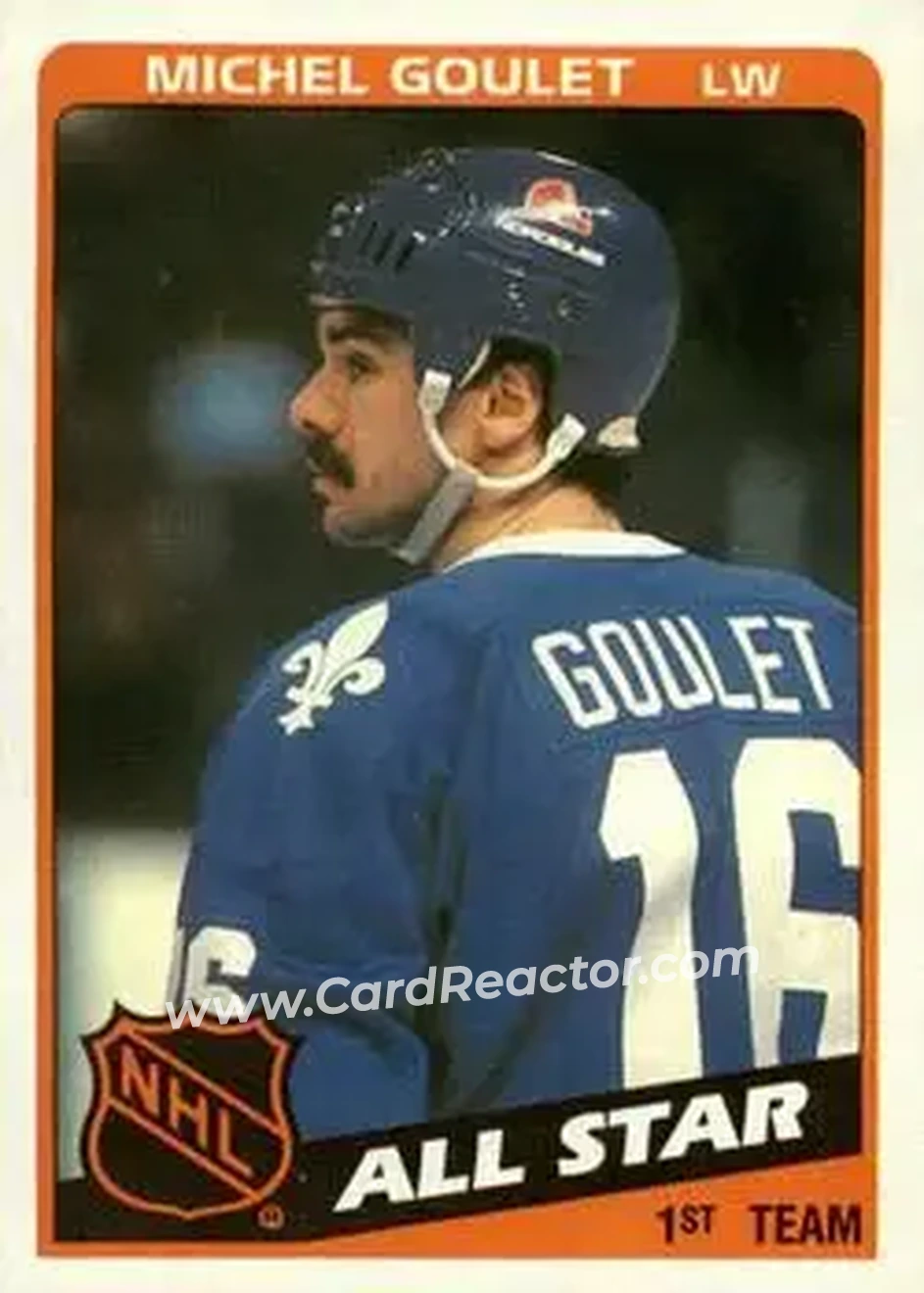 1984-85 Topps #153 - Michel Goulet - Quebec Nordiques