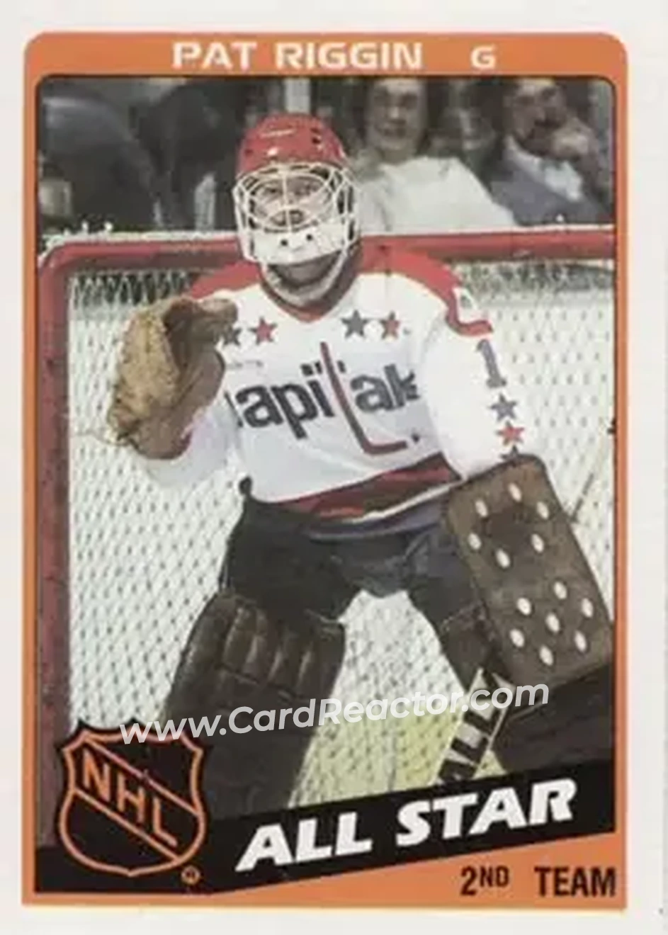 1984-85 Topps #164 - Pat Riggin - Washington Capitals