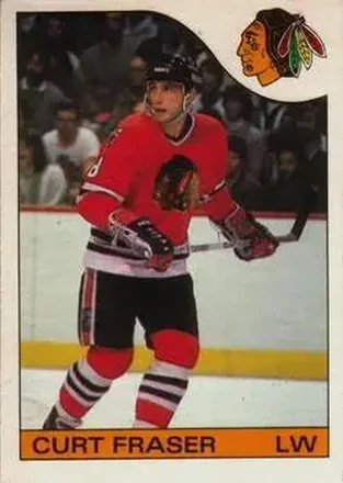1985-86 O-Pee-Chee #3 - Curt Fraser - Chicago Blackhawks