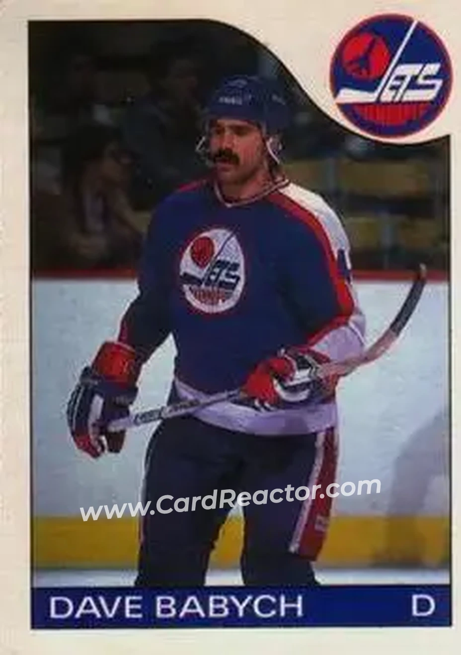 1985-86 O-Pee-Chee #10 - Dave Babych - Winnipeg Jets - Front 1985-86 O-Pee-Chee #10 - Dave Babych - Winnipeg Jets - Front
