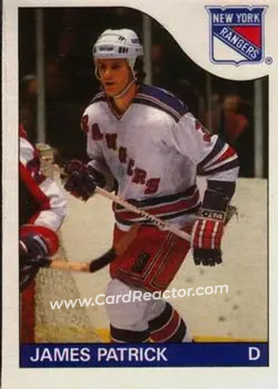 1985-86 O-Pee-Chee #15 - James Patrick - New York Rangers - Front 1985-86 O-Pee-Chee #15 - James Patrick - New York Rangers - Front