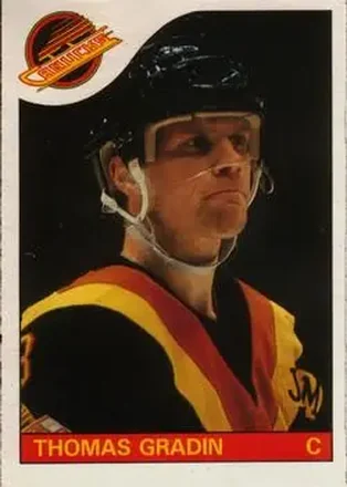 1985-86 O-Pee-Chee #16 Thomas Gradin
