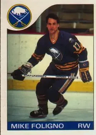 1985-86 O-Pee-Chee #17 - Mike Foligno - Buffalo Sabres