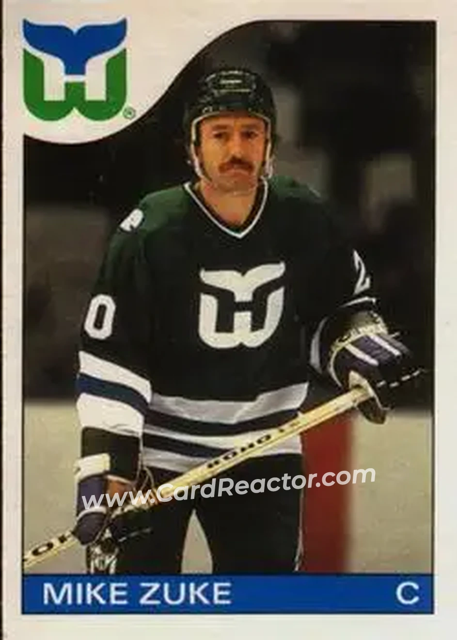 1985-86 O-Pee-Chee #19 - Mike Zuke - Hartford Whalers