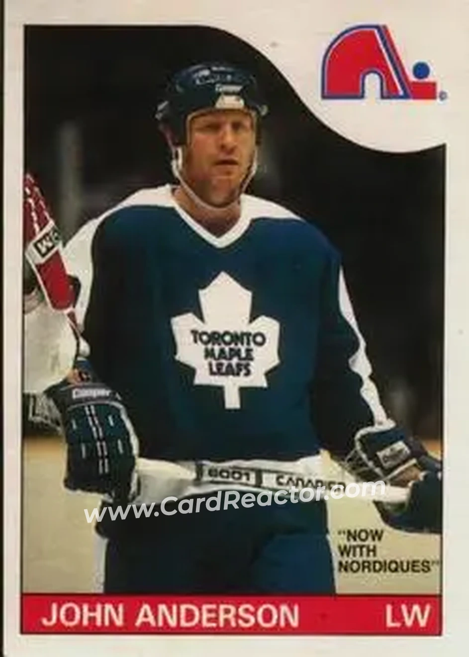 1985-86 O-Pee-Chee #20 - John Anderson - Quebec Nordiques - Front 1985-86 O-Pee-Chee #20 - John Anderson - Quebec Nordiques - Front
