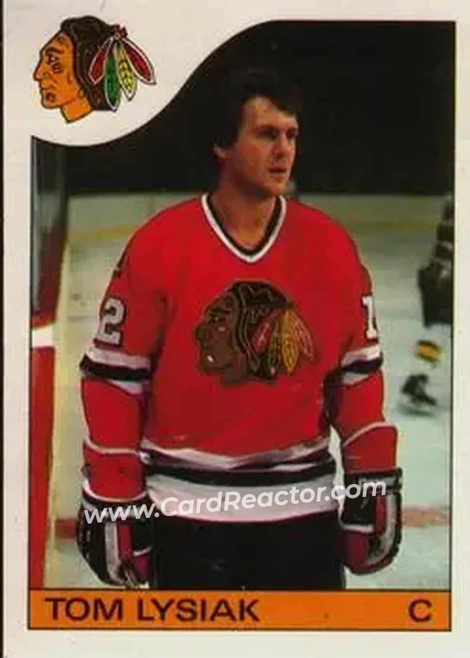 1985-86 O-Pee-Chee #23 - Tom Lysiak - Chicago Blackhawks - Front 1985-86 O-Pee-Chee #23 - Tom Lysiak - Chicago Blackhawks - Front
