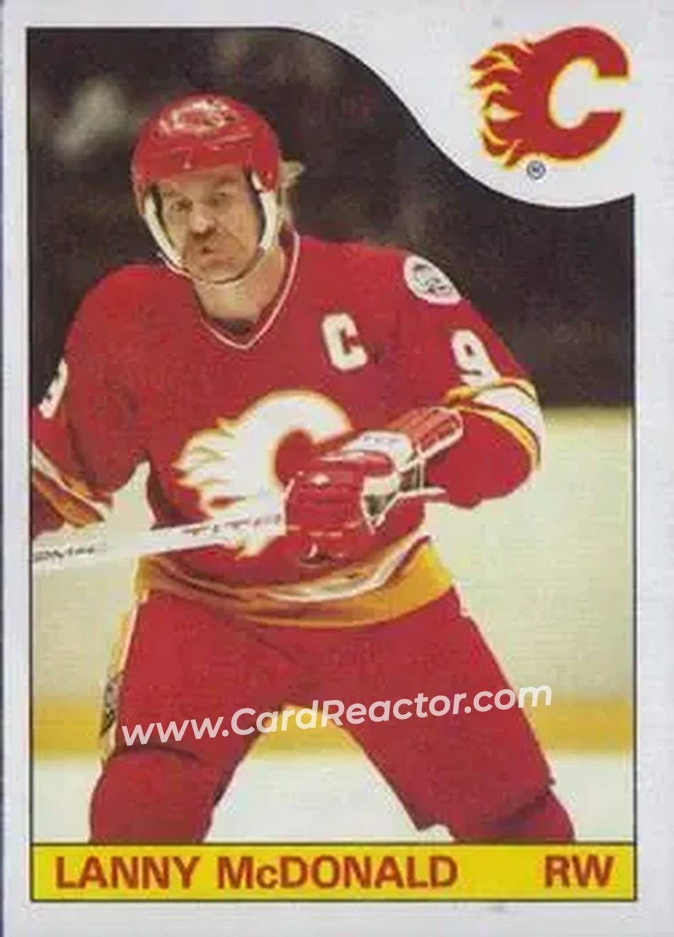 1985-86 Topps #1 - Lanny McDonald - Calgary Flames - Front