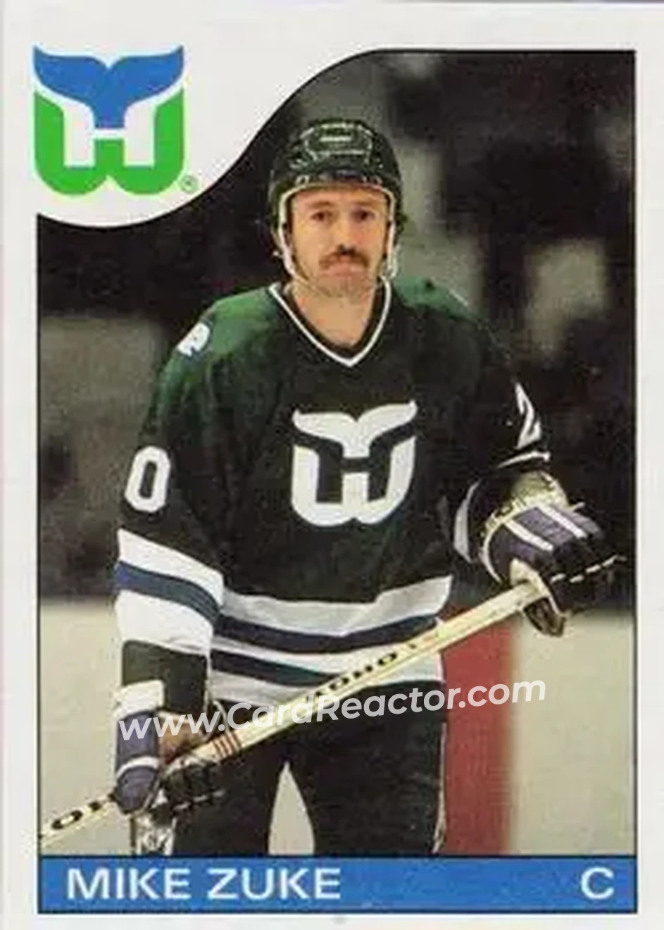 1985-86 Topps #19 - Mike Zuke - Hartford Whalers