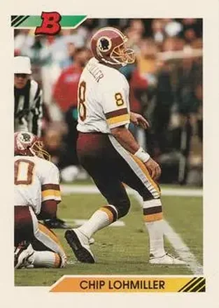 1992 Bowman #3 - Chip Lohmiller - Washington Redskins
