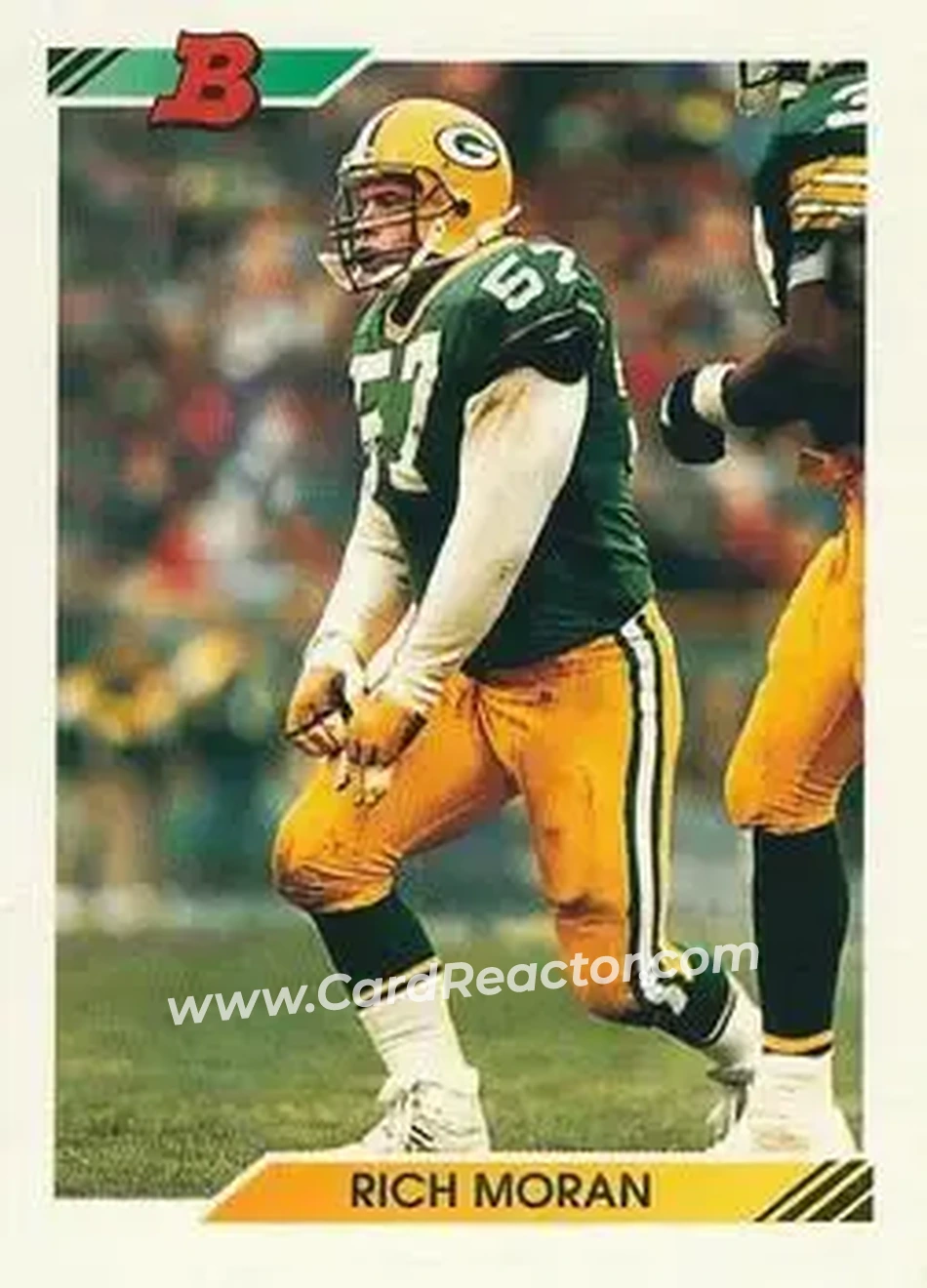 1992 Bowman #6 - Rich Moran - Green Bay Packers - Front 1992 Bowman #6 - Rich Moran - Green Bay Packers - Front