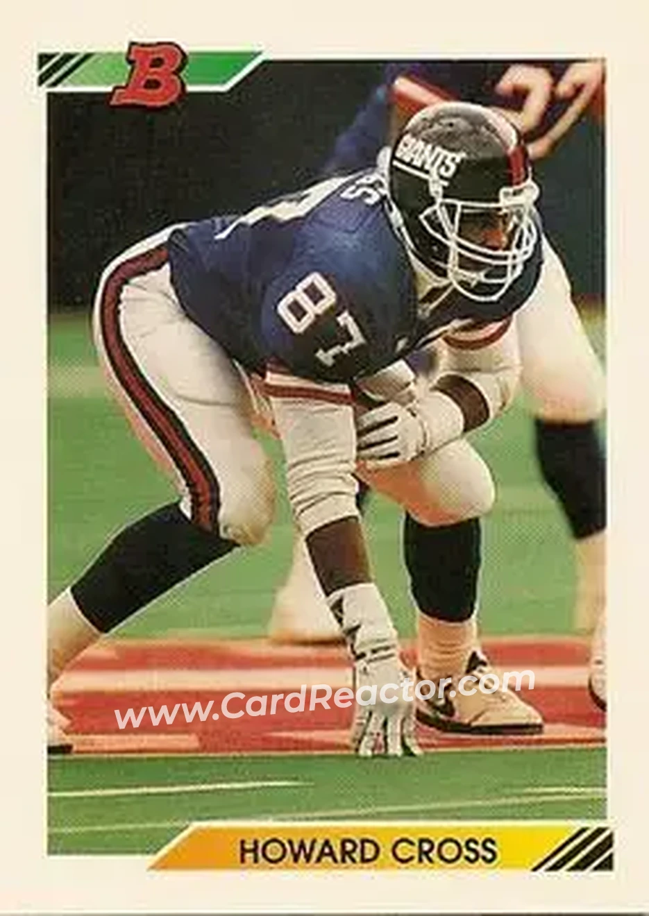 1992 Bowman #7 - Howard Cross - New York Giants - Front