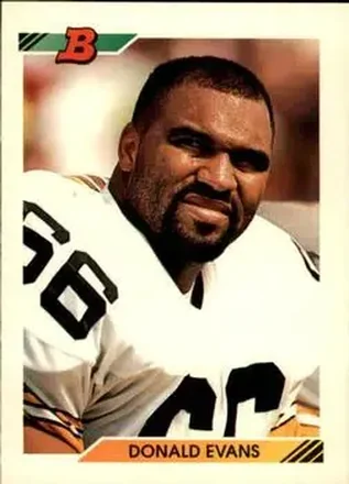 1992 Bowman #12 - Donald Evans - Pittsburgh Steelers