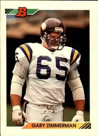 1992 Bowman #14 - Gary Zimmerman - Minnesota Vikings
