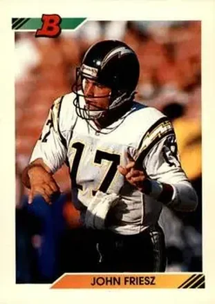 1992 Bowman #15 - John Friesz - San Diego Chargers