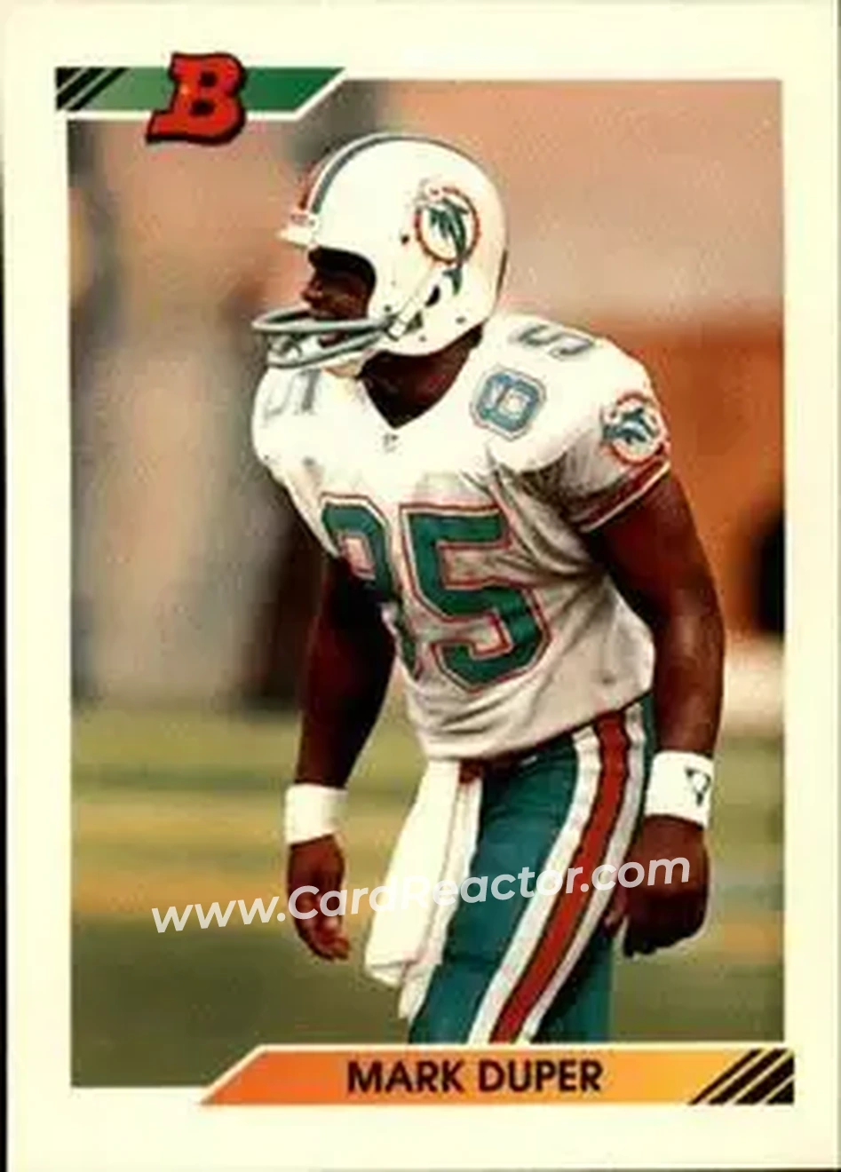 1992 Bowman #17 - Mark Duper - Miami Dolphins - Front