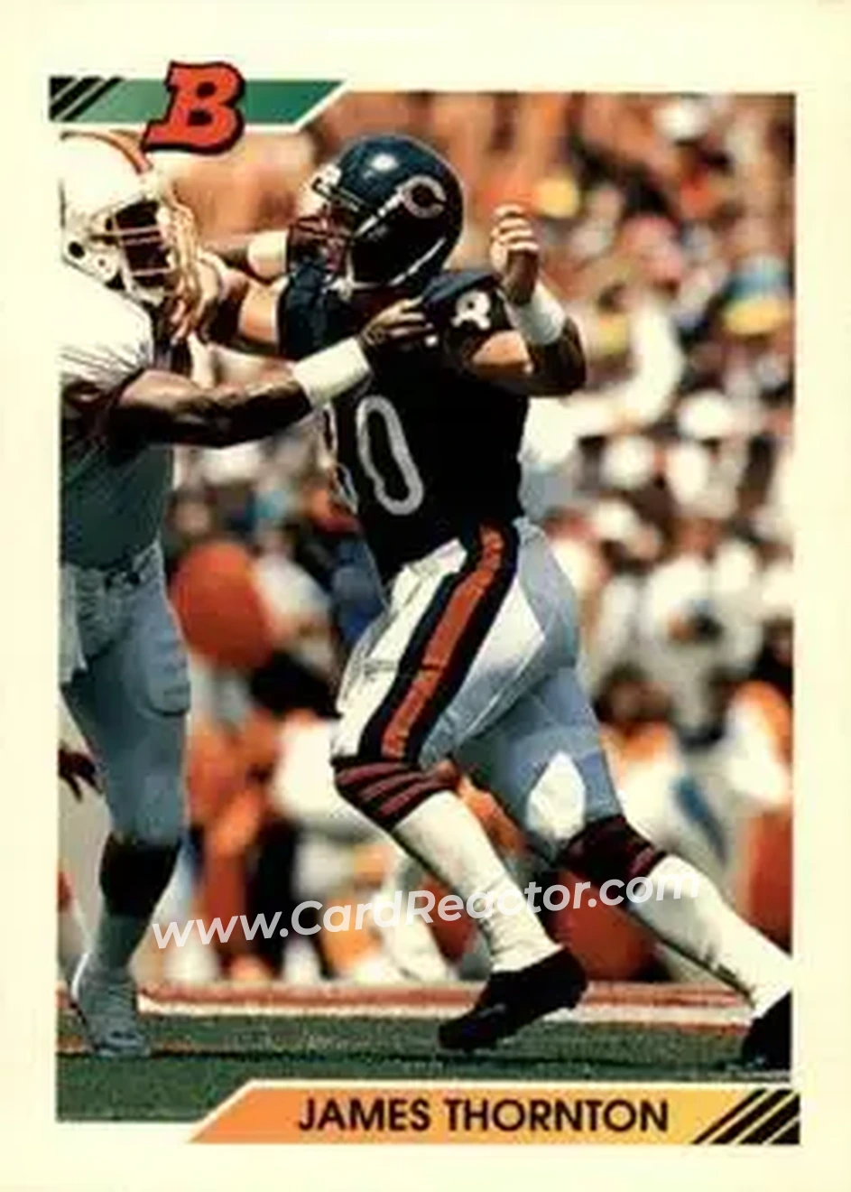 1992 Bowman #18 - James Thornton - Chicago Bears - Front