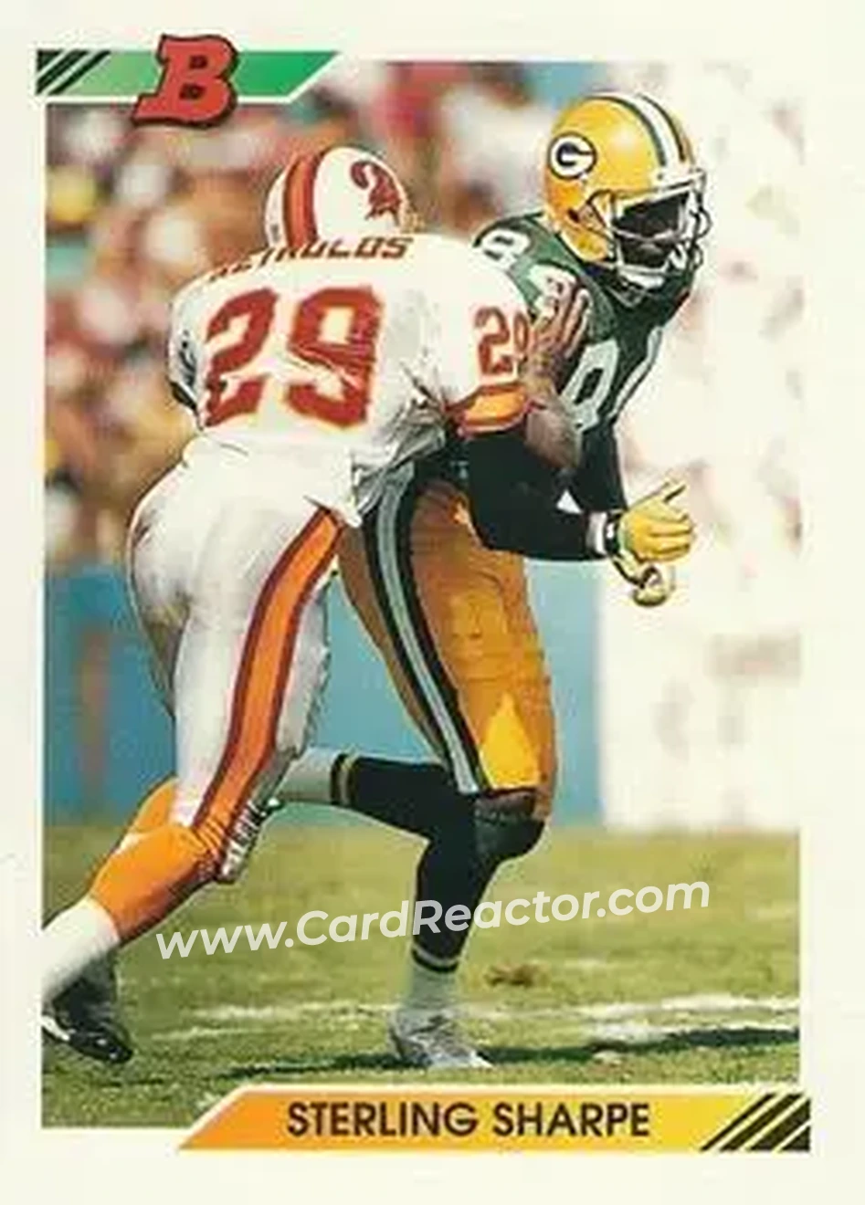 1992 Bowman #20 - Sterling Sharpe - Green Bay Packers - Front