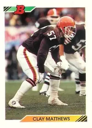 1992 Bowman #23 Clay Matthews