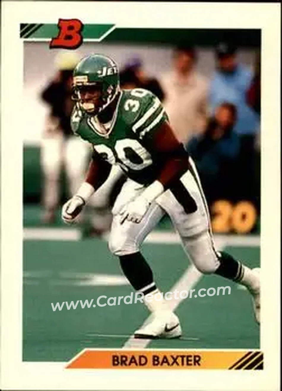1992 Bowman #25 - Brad Baxter - New York Jets