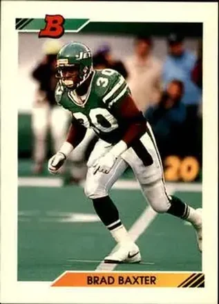 1992 Bowman #25 - Brad Baxter - New York Jets