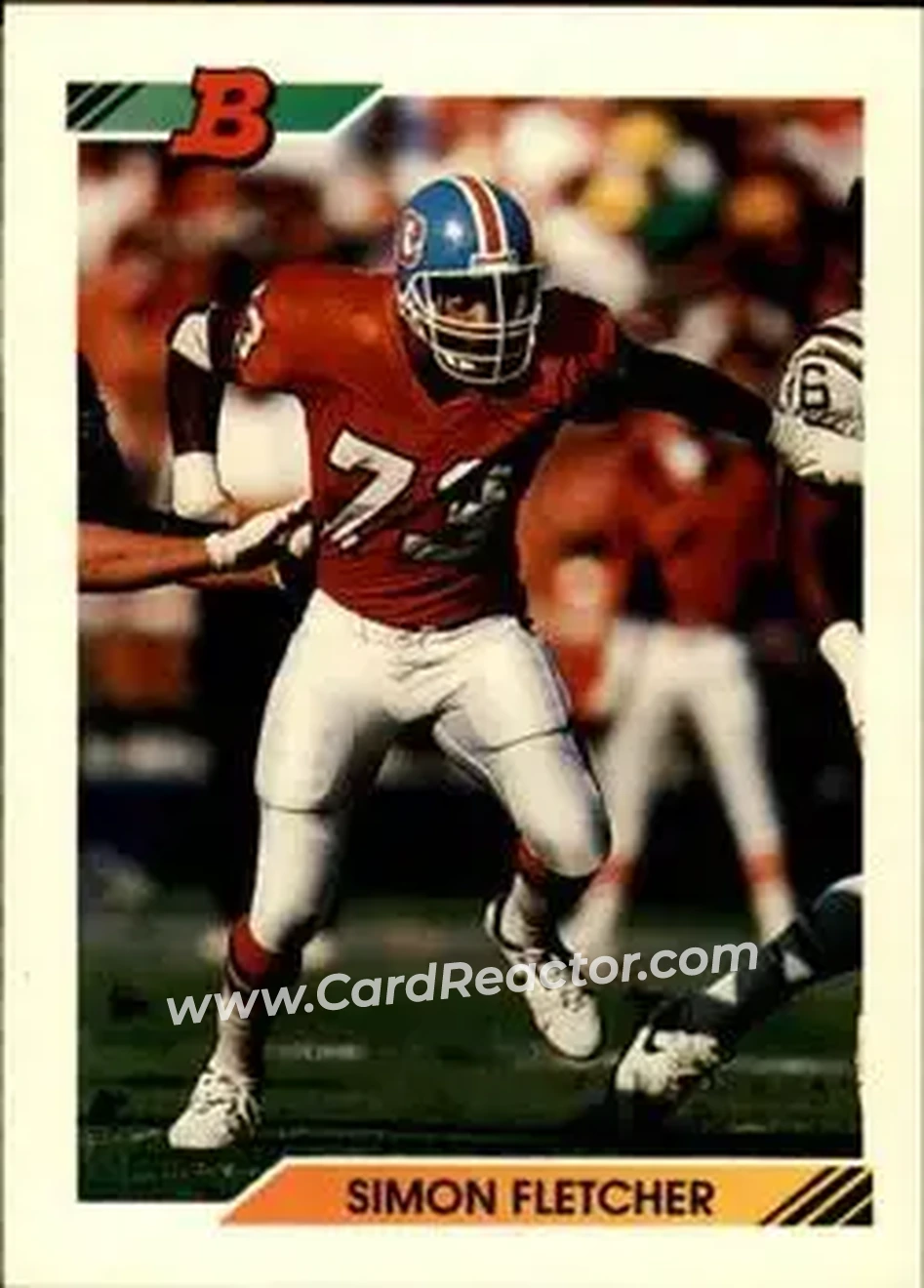 1992 Bowman #33 - Simon Fletcher - Denver Broncos