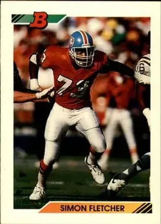 1992 Bowman #33 - Simon Fletcher - Denver Broncos