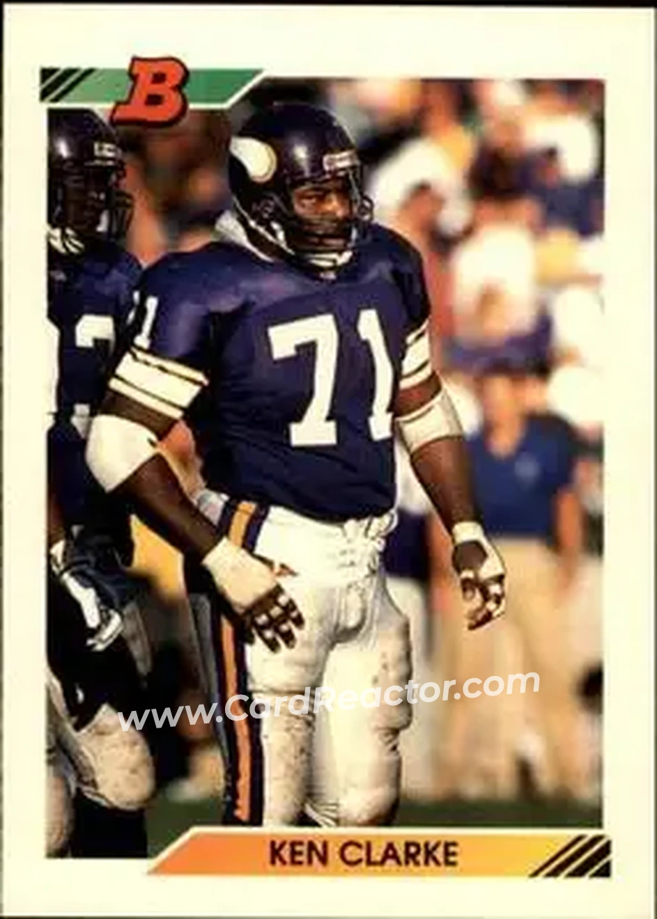 1992 Bowman #40 - Ken Clarke - Minnesota Vikings - Front