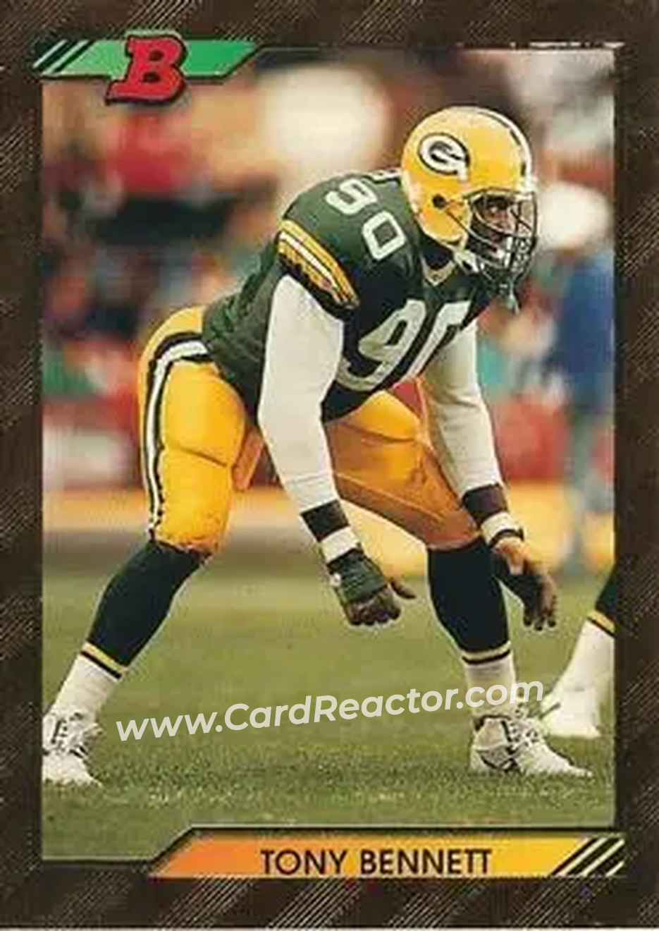 1992 Bowman #41 - Tony Bennett - Green Bay Packers - Front