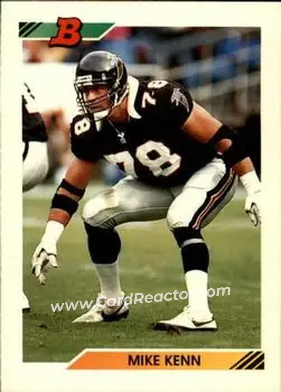 1992 Bowman #44 - Mike Kenn - Atlanta Falcons - Front