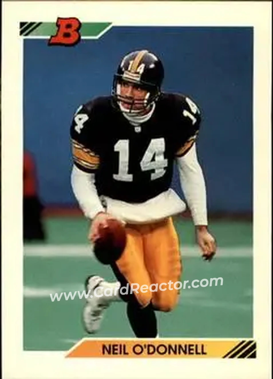 1992 Bowman #46 - Neil O'Donnell - Pittsburgh Steelers - Front