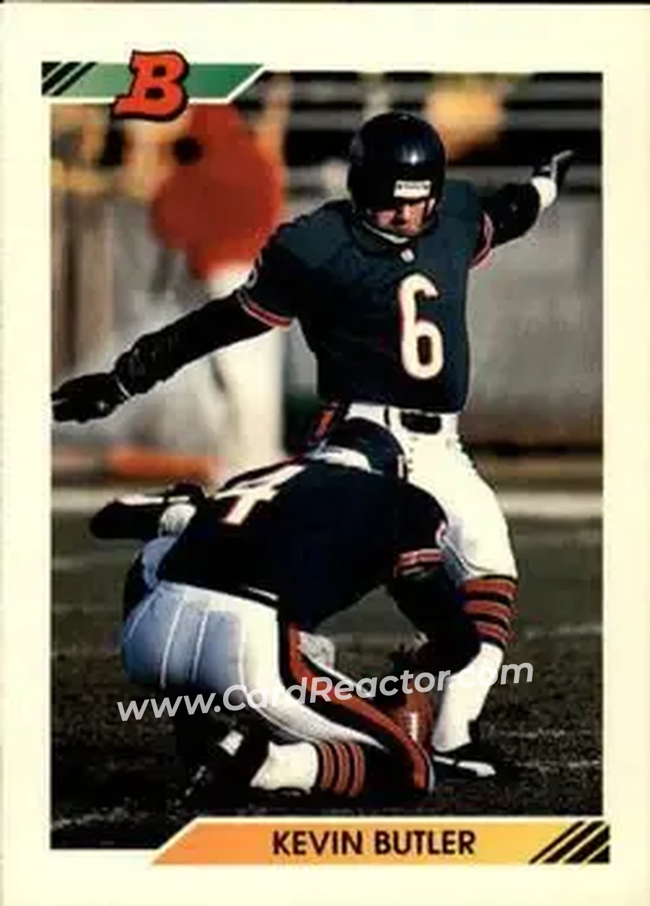 1992 Bowman #48 - Kevin Butler - Chicago Bears - Front