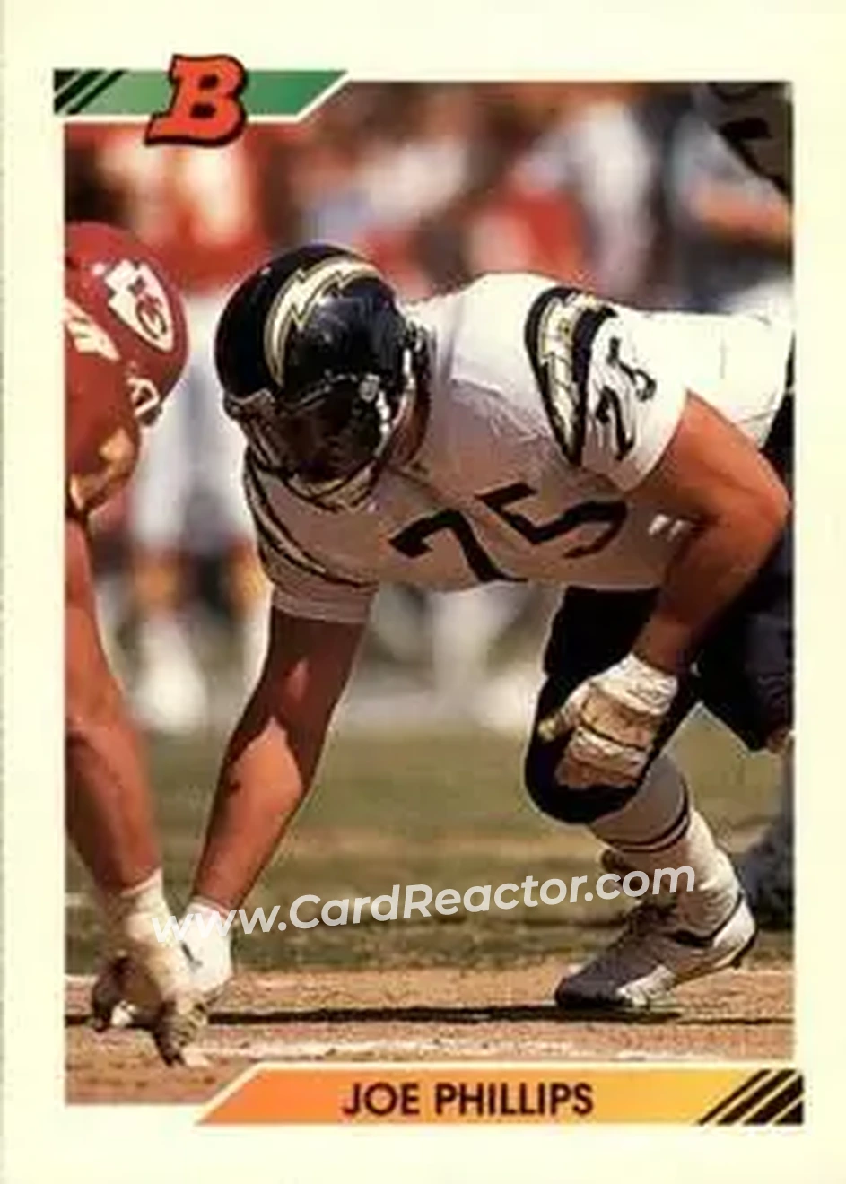 1992 Bowman #49 - Joe Phillips - San Diego Chargers - Front